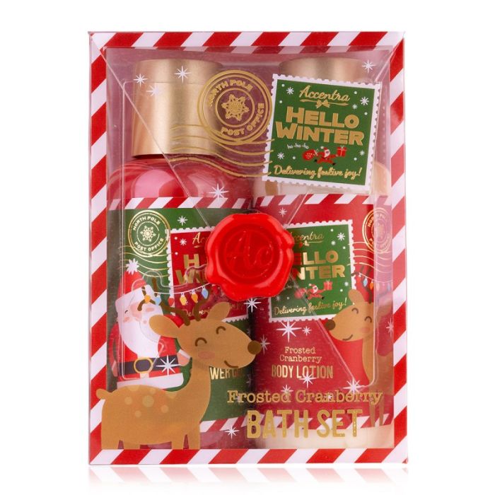 Σετ περιποίησης με αφρόλουτρο 100ml & λοσιόν 100ml, Hello Winter - Accentra