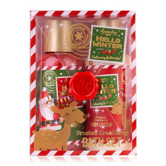 Σετ περιποίησης με αφρόλουτρο 100ml & λοσιόν 100ml, Hello Winter - Accentra