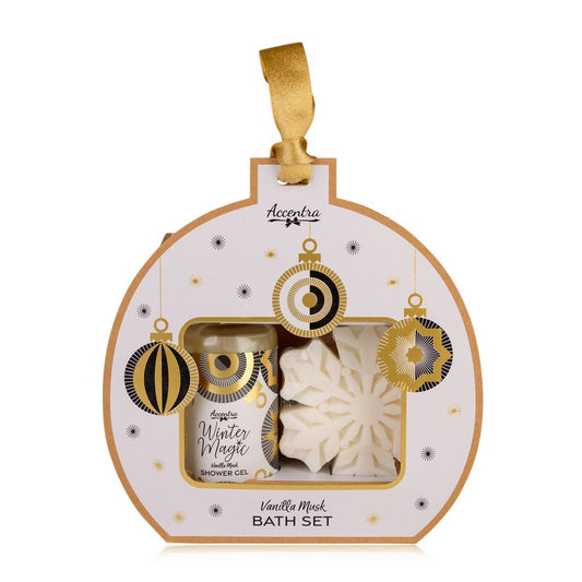 Σετ περιποίησης με 100ml shower gel & 60g σαπούνι snowflake, Winter Magic - Accentra