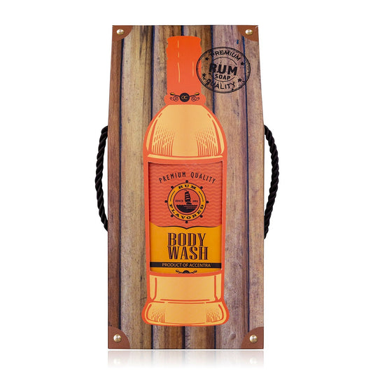 Shower gel 400ml in packaging - Rum bottle - Accentra