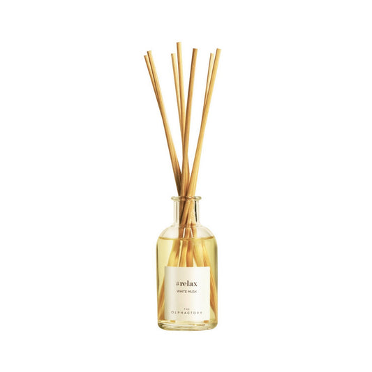 Room fragrance with sticks 100ml White Musk, Relax Diffuser - The Olphactory