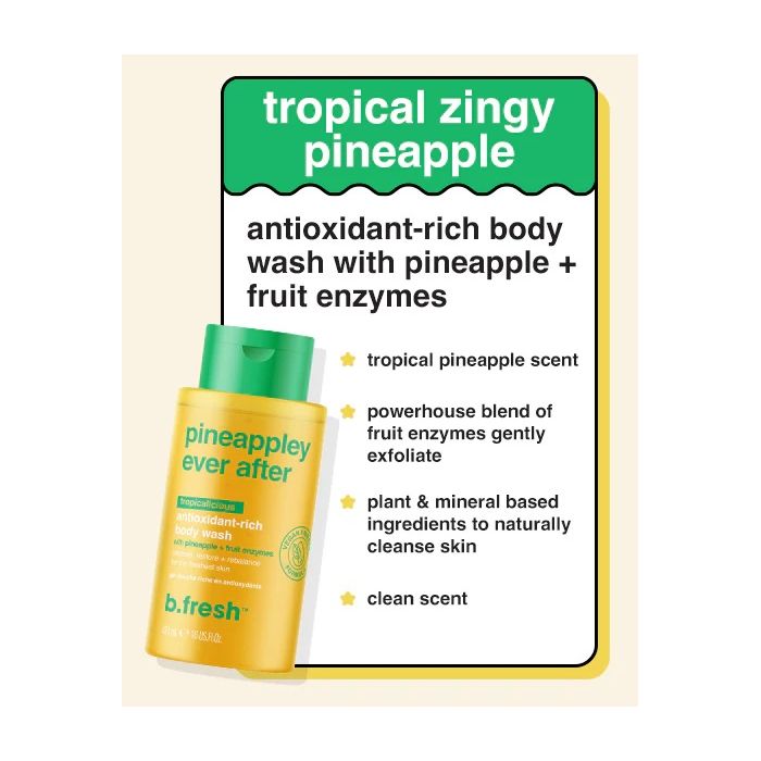 Uplifting αντιοξειδωτικό αφρόλουτρο gel 473ml, Pineappley ever after - BFresh