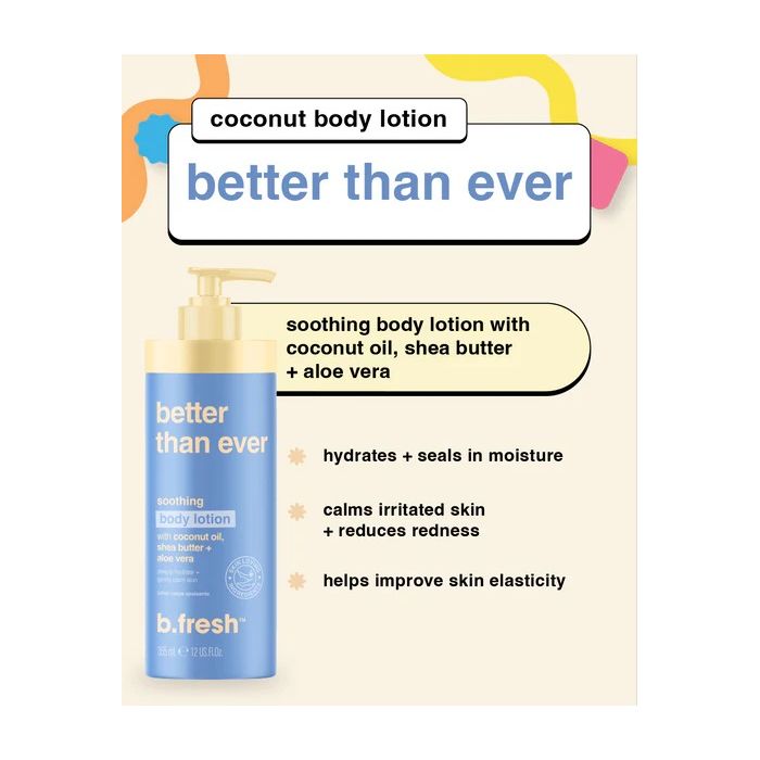 Better than ever, Ενυδατική λοσιόν σώματος 355ml με βούτυρο καριτέ - BFresh
