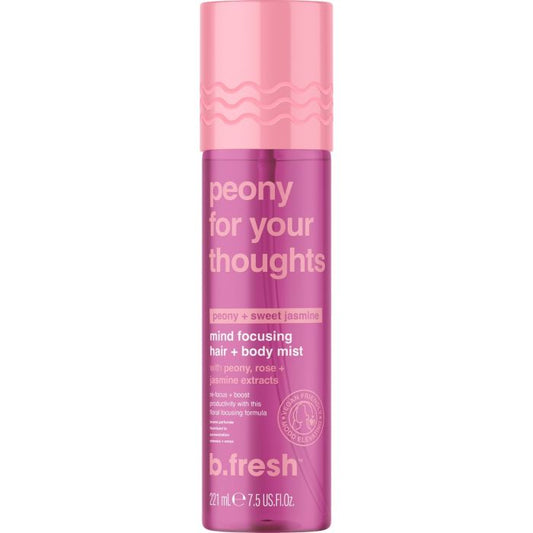 Peony for your thoughts, mind focusing hair and body mist 221mL - BFresh
