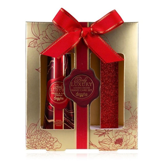 Σετ περιποίησης χεριών με 1 λίμα και μια κρέμα χεριών & νυχιών 30ml, Body Luxury - Accentra
