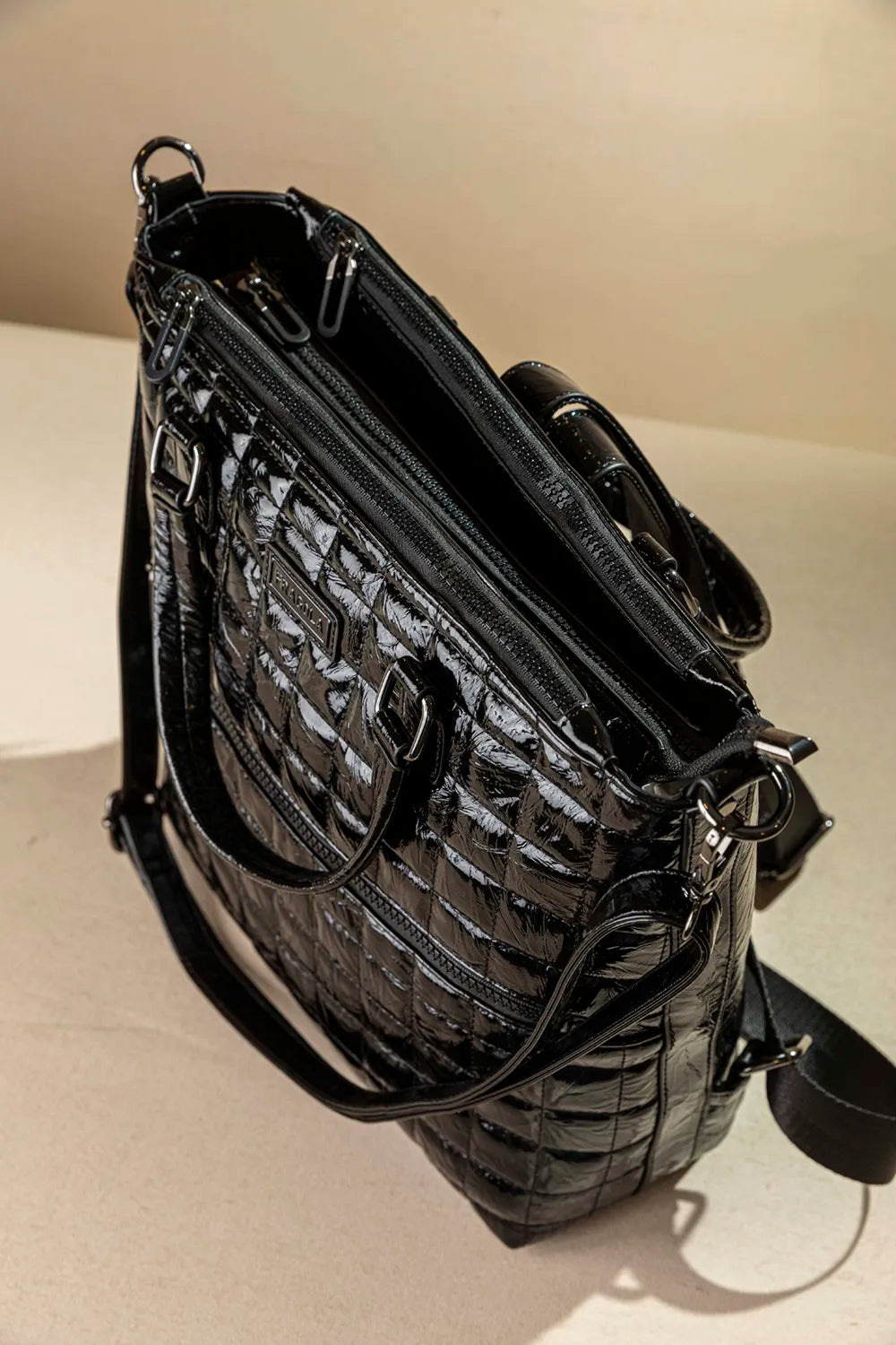 Τριθέσιο backpack- τσάντα ώμου Χρώμα: ΜΑΥΡΟ/BLACK