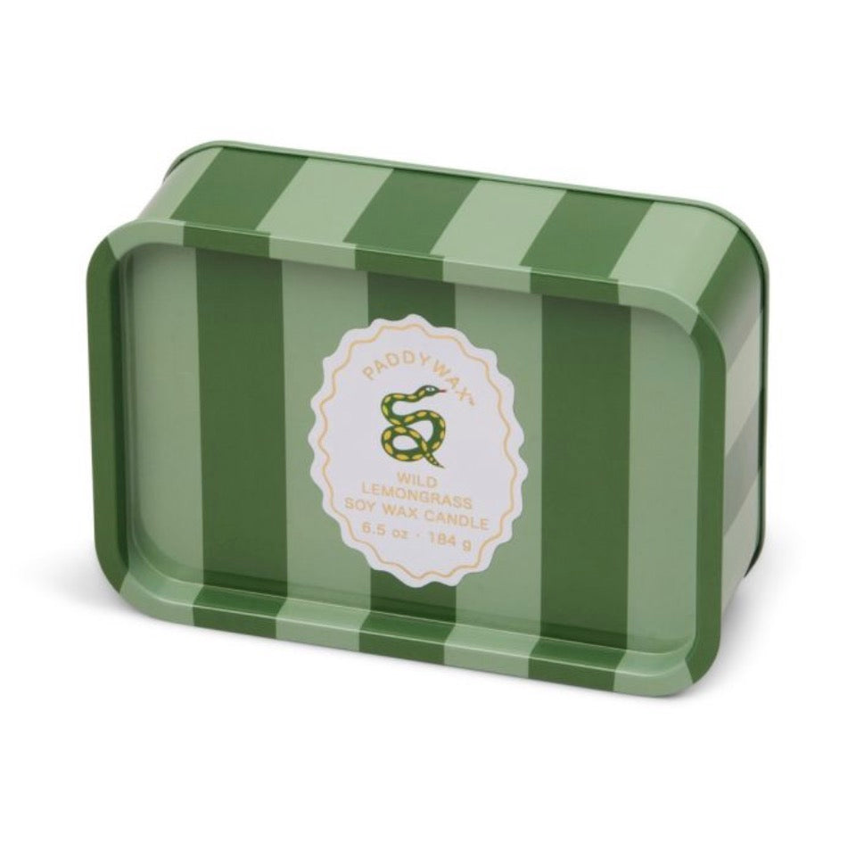 A dopo κερί σόγιας μεταλλικό δοχείο, Wild Lemongrass 184gr Snake - Paddywax