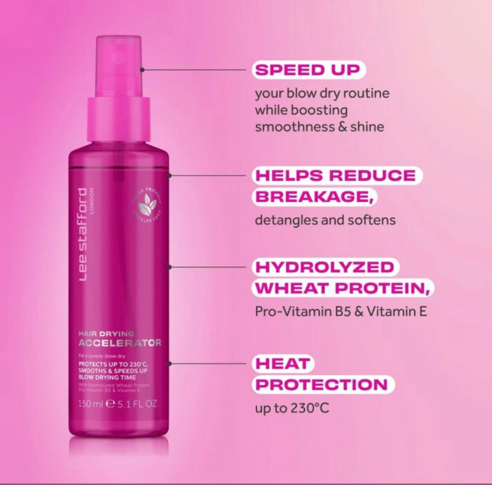 Επιταχυντικό σπρέι στεγνώματος μαλλιών 150ml Hair Drying Accelerator - Lee Stafford