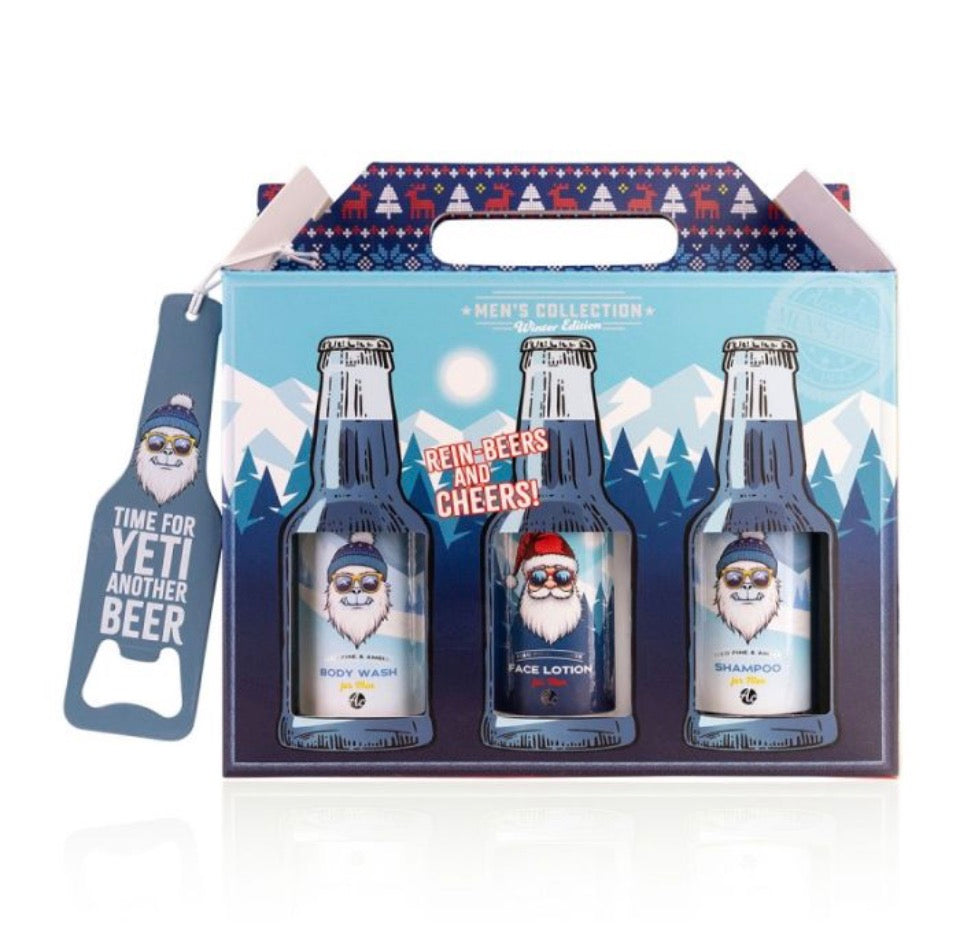 Ανδρικό σετ με 6*100ml: body wash, face wash, after shave, λοσιόν & σαμπουάν, Sixpack - Accentra