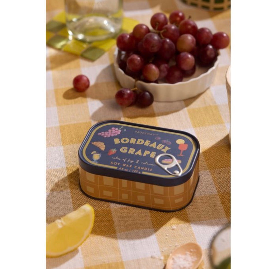 Bordeaux Grape Φυτικό Κερί 127gr σε μεταλλικό δοχείο-κονσέρβα, Bistro Grapes - Paddywax