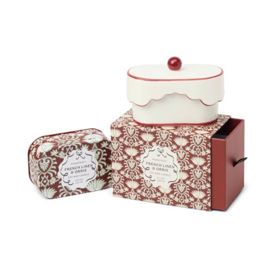 French Linen & Orris Φυτικό Κερί 155gr σε κεραμικό δοχείο, Cherie - Paddywax