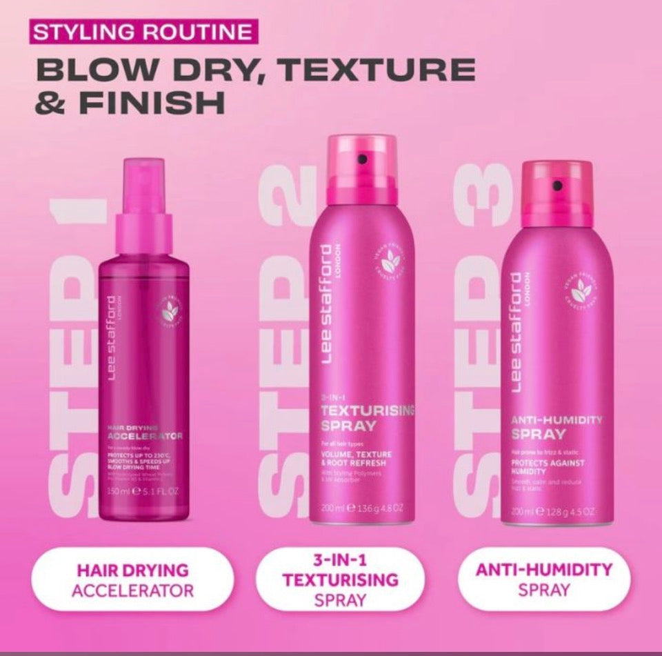 Επιταχυντικό σπρέι στεγνώματος μαλλιών 150ml Hair Drying Accelerator - Lee Stafford
