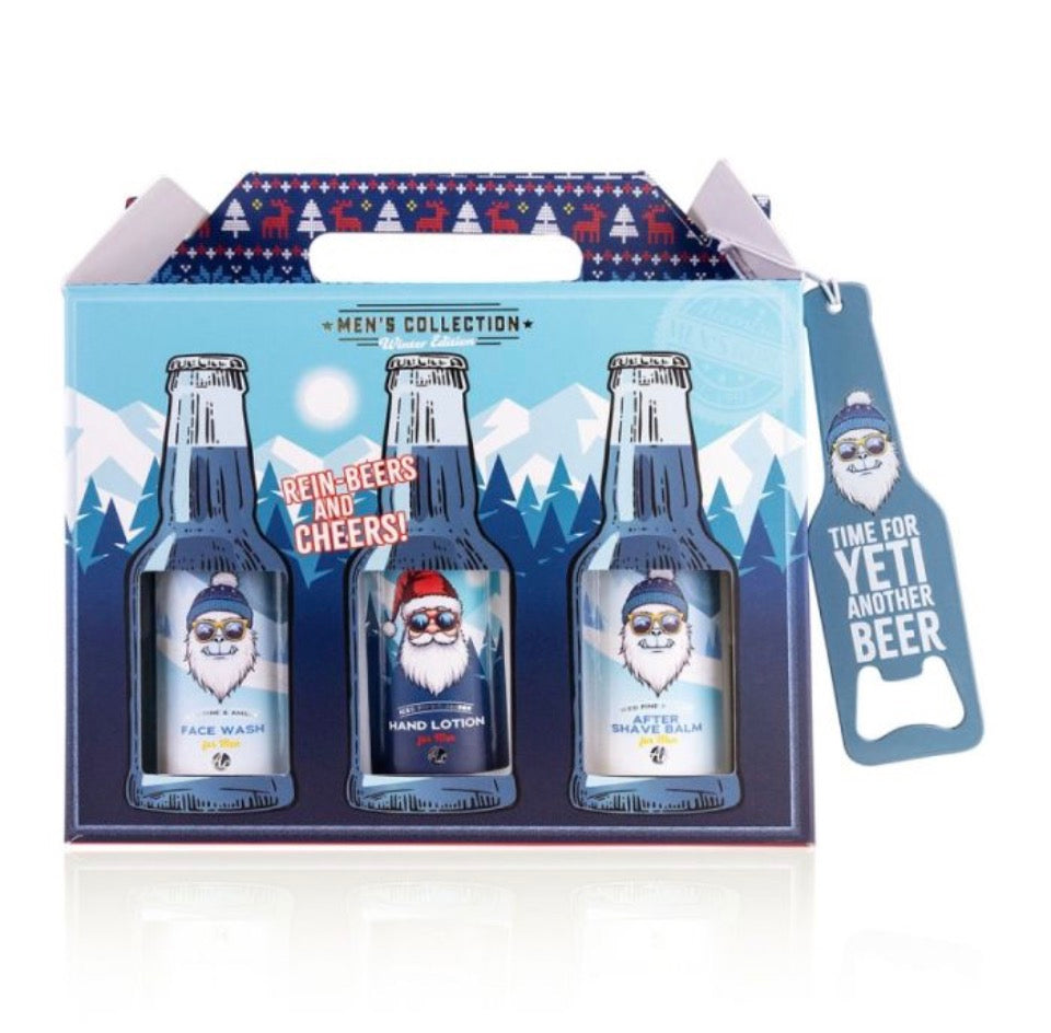 Ανδρικό σετ με 6*100ml: body wash, face wash, after shave, λοσιόν & σαμπουάν, Sixpack - Accentra