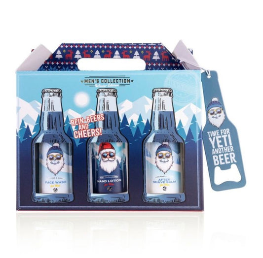 Ανδρικό σετ με 6*100ml: body wash, face wash, after shave, λοσιόν & σαμπουάν, Sixpack - Accentra