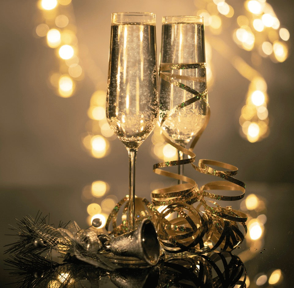 Golden Champagne Candle CHRISTMAS COLLECTION