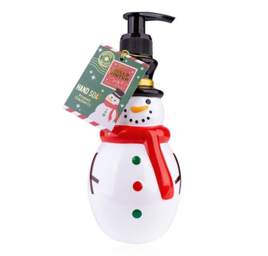 Σαπούνι χεριών Snowman 300ml με άρωμα Frosted Cranberry σε dispenser, Winter Classics