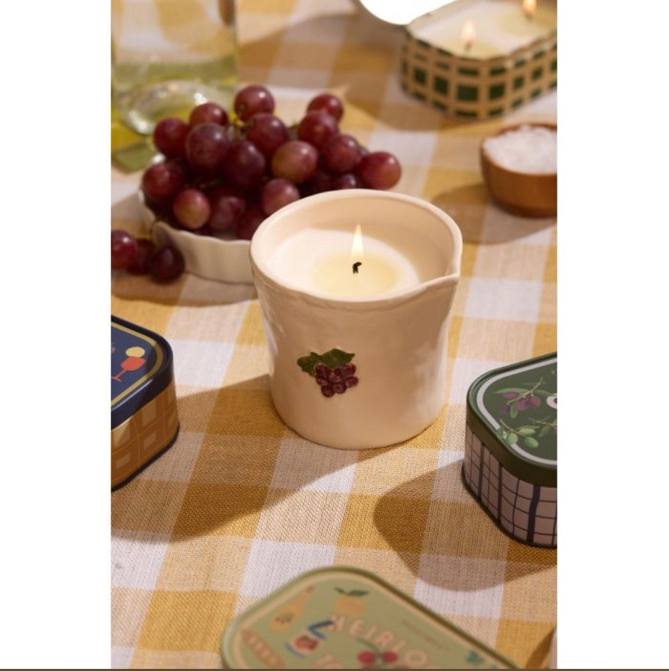 Bordeaux Grape Φυτικό Κερί 226gr σε κεραμικό δοχείο, Bistro Grapes - Paddywax