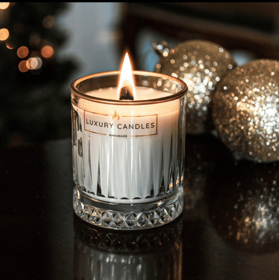 Golden Champagne Candle CHRISTMAS COLLECTION