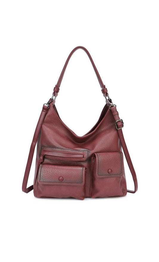 Γυναικεία Τσάντα Ώμου ΜΠΟΡΝΤΩ/BORDO