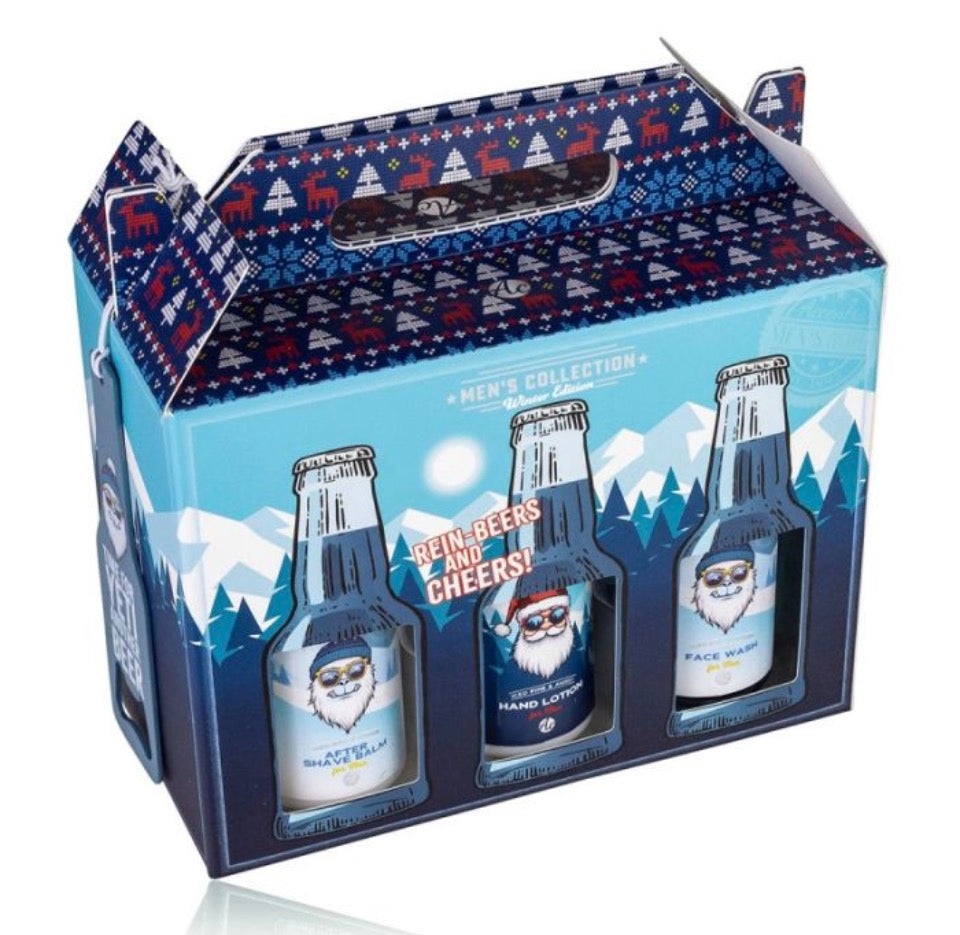 Ανδρικό σετ με 6*100ml: body wash, face wash, after shave, λοσιόν & σαμπουάν, Sixpack - Accentra