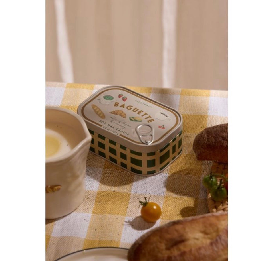 Φυτικό Κερί 127gr σε μεταλλικό δοχείο-κονσέρβα, Bistro French Baguette - Paddywax