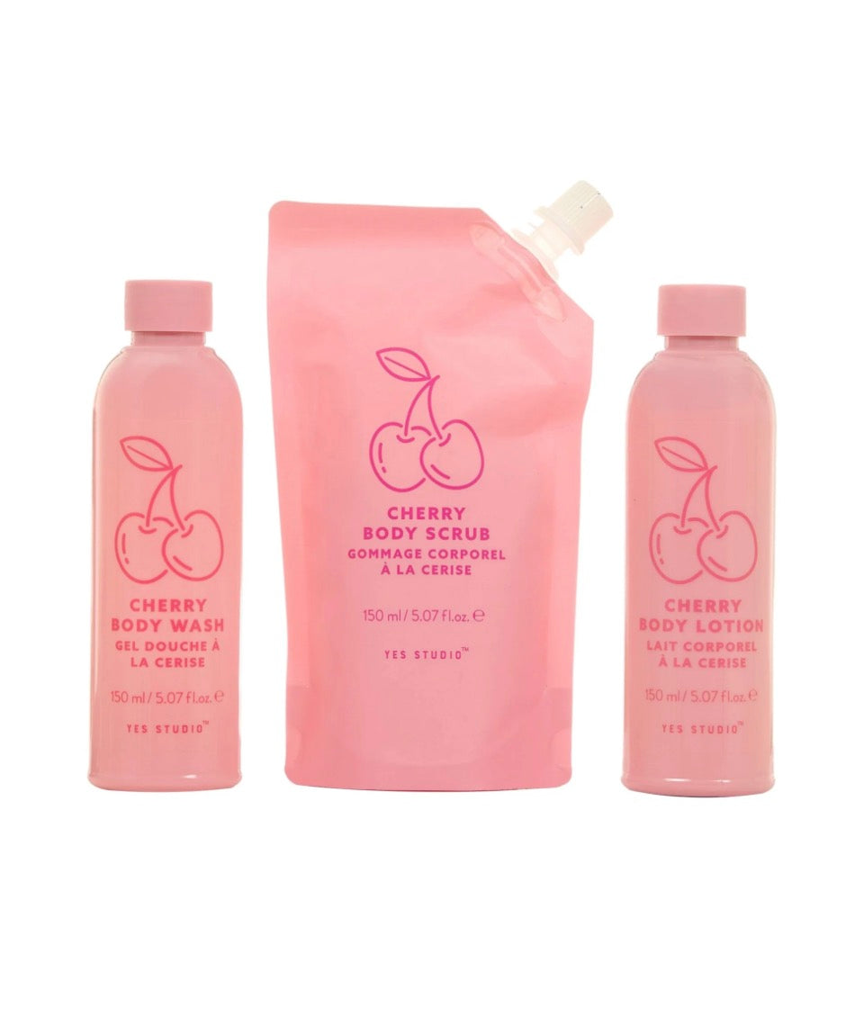 Cherry Baby Shower Gift Set – Σετ Δωρου Μπάνιου 3τεμ. Κεράσι & Αμύγδαλο | Yes Studio