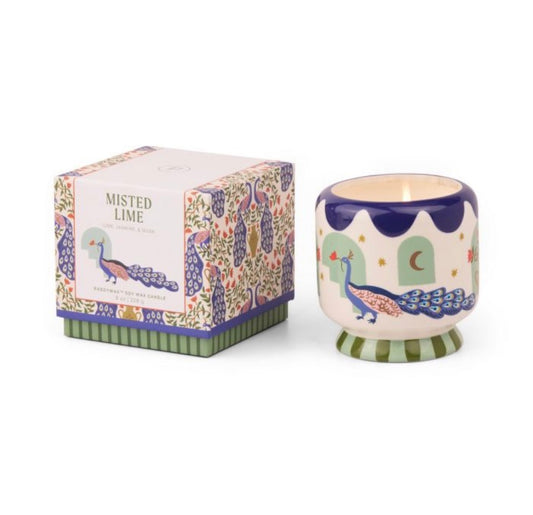 A dopo Κεραμικό κερί σόγιας, Misted Lime 226gr Peacock - Paddywax
