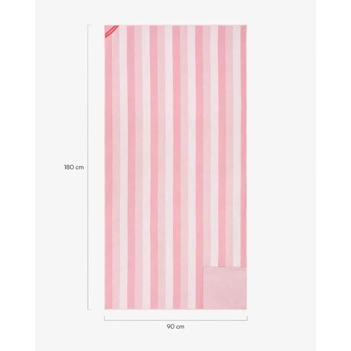 Πετσέτα με μικροΐνες & μαγνήτες 90*180cm Ροζ Ultra-Fast Drying, Aura - Flamingueo
