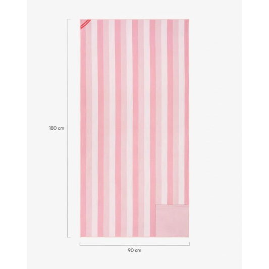 Πετσέτα με μικροΐνες & μαγνήτες 90*180cm Ροζ Ultra-Fast Drying, Aura - Flamingueo