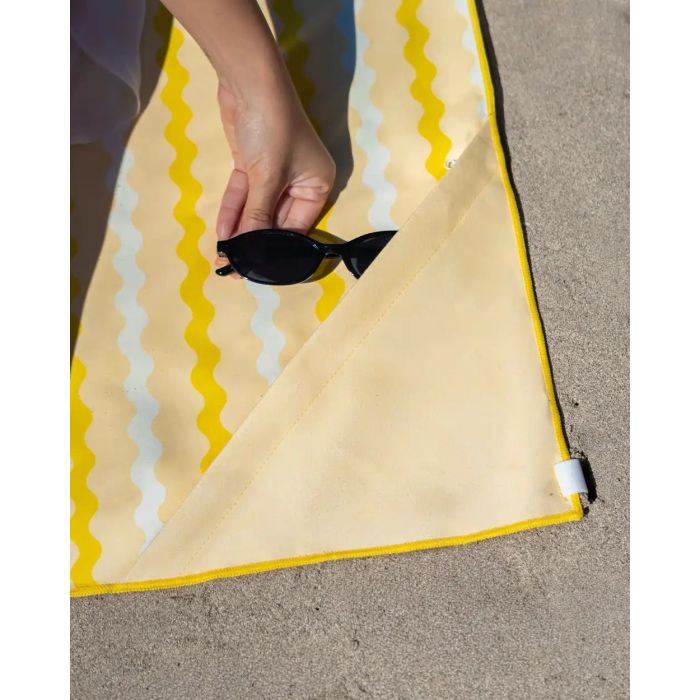 Πετσέτα με μικροΐνες 90*180cm Κίτρινη Ultra-Fast Drying, Tropic - Flamingueo