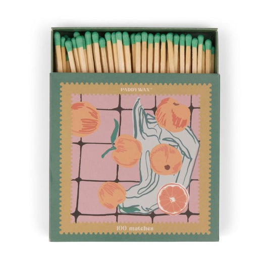 Oranges, 100 Jumbo Safety Matches 11cm - Paddywax