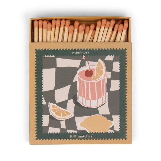 Cocktail, 100 Jumbo Safety Matches 11cm - Paddywax