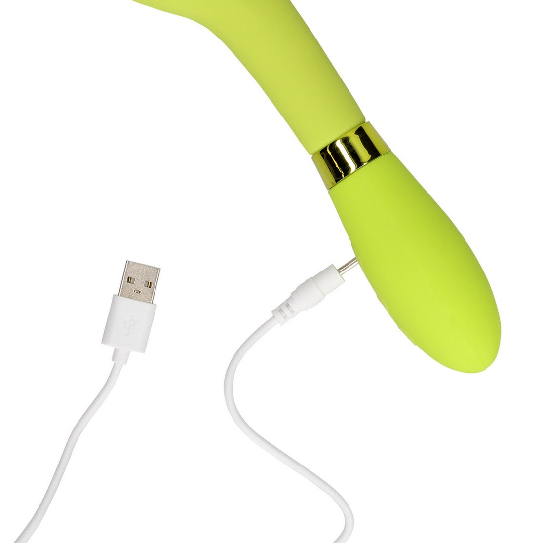 Smooth Silicone Αδιάβροχη συσκευή δόνησης G-spot, Lime Passion - Shots