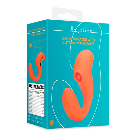 G-Spot vibrator with clitoral pulsating stimulation, Untamed Orange - Shots