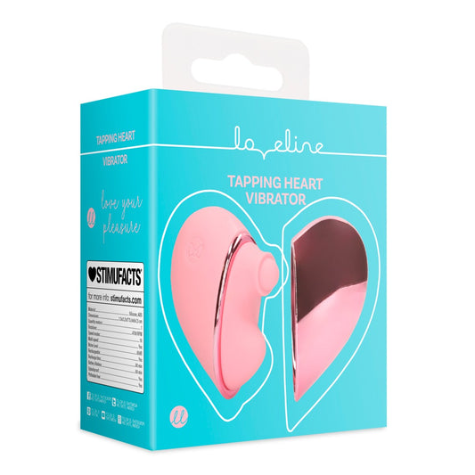 Clitoris stimulation device in a discreet heart shape, Pink Arabesque - Shots