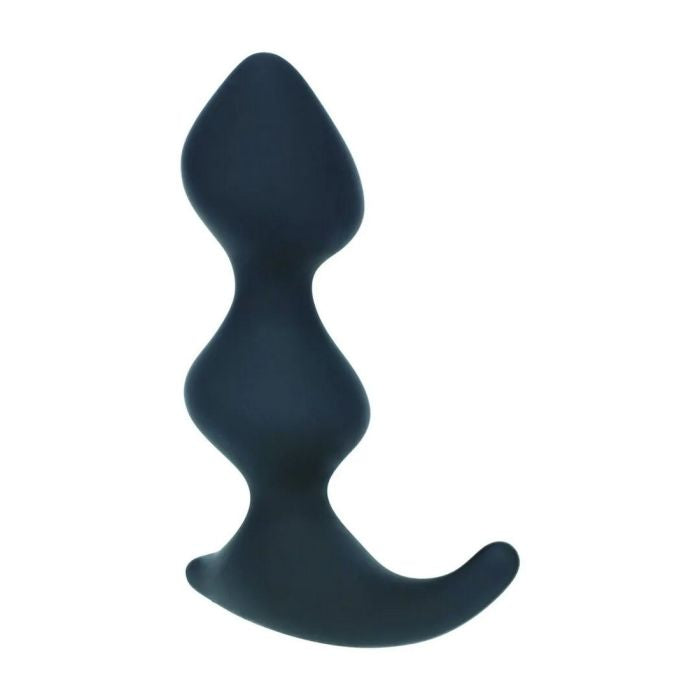 Full Double Ripple Μαύρος Πρωκτικός Δονητής 11.8cm, Levelz - Shots