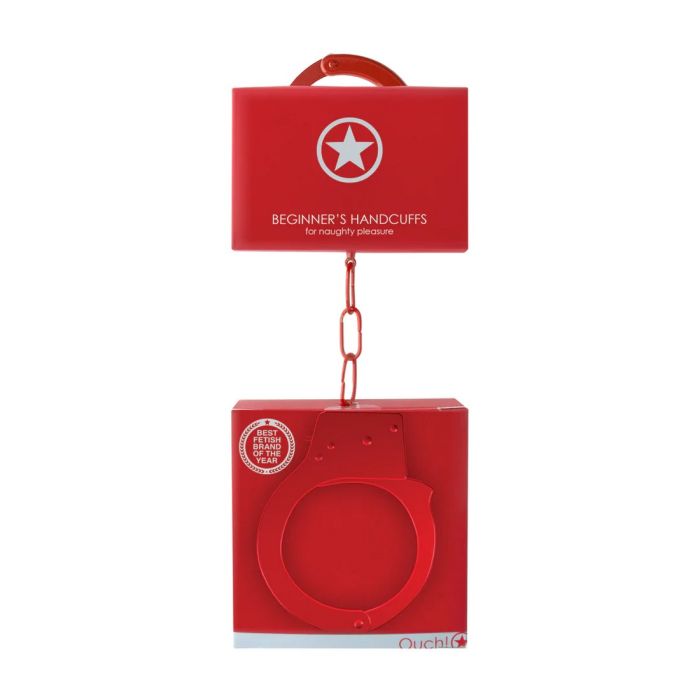 Κόκκινες Μεταλλικές Χειροπέδες, Ouch Beginner's Handcuffs - Shots