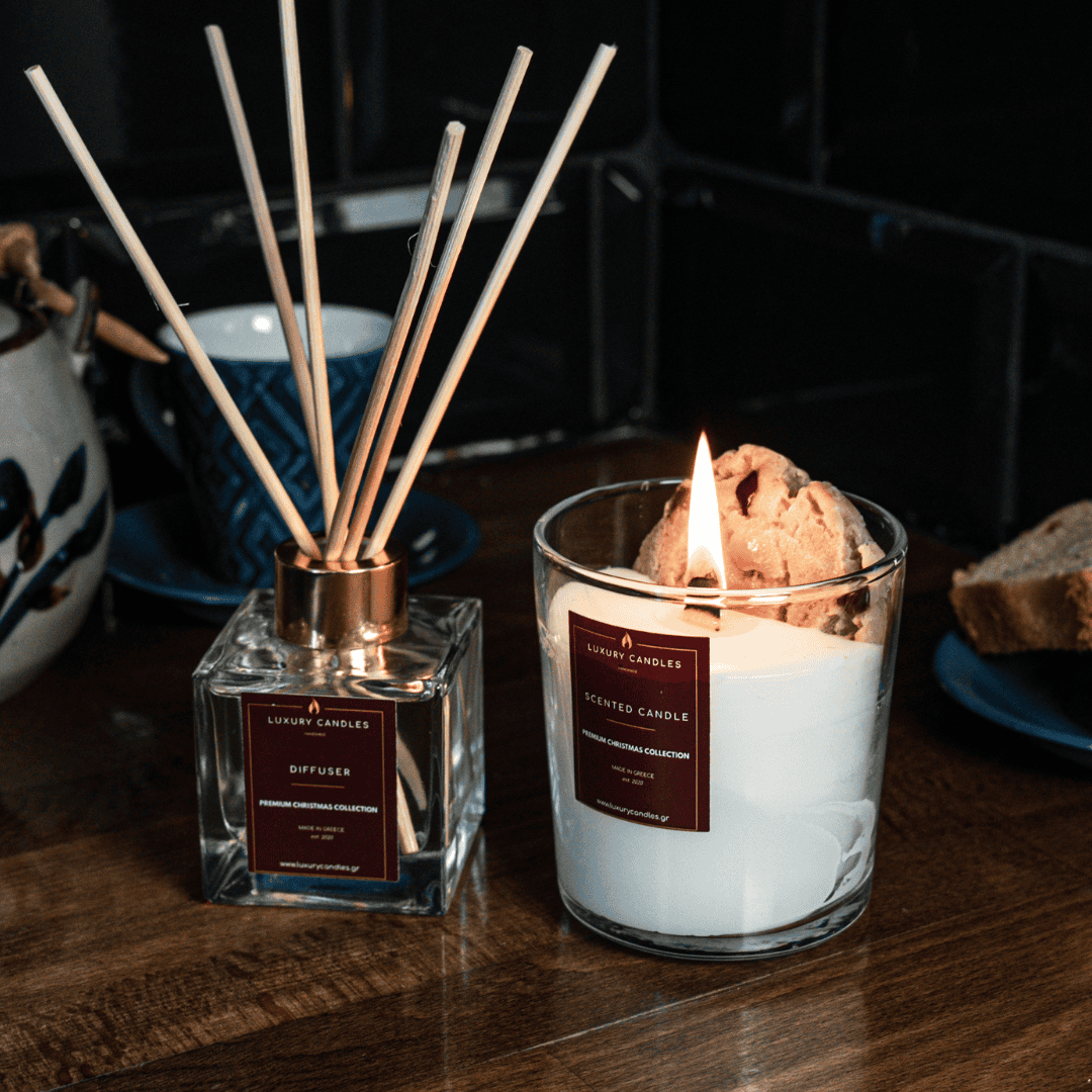 Gingerbread Cookie ΣΕΤ Αρωματικό κερί και αρωματικό χώρου: Gingerbread Cookie Diffuser 100ml CHRISTMAS COLLECTION